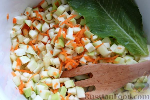 Салат из кабачков и баклажанов на зиму (без стерилизации)